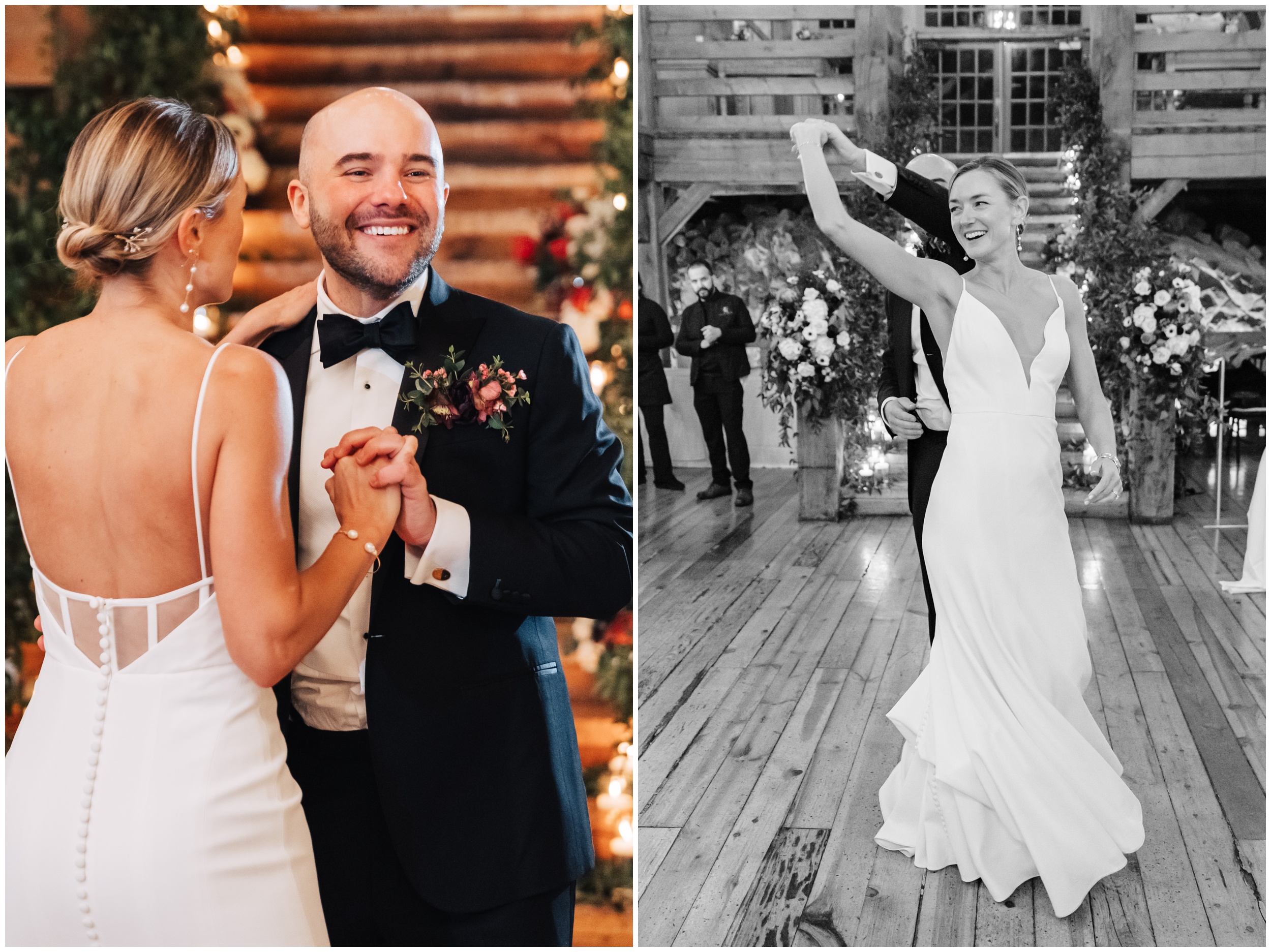 bride and grooms first dance at red lion inn cohasset ma